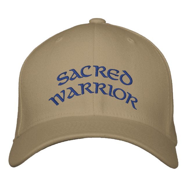 SACRED WARRIOR EMBROIDERED HAT (Front)