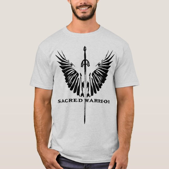 Sacred Warrior T-shirt w scripture (Front)