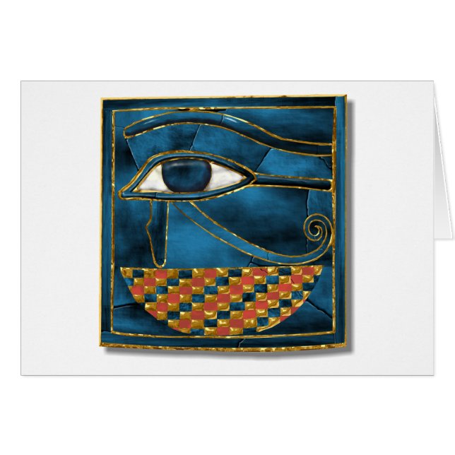 Sacred Wedjat Eye of Horus (Front Horizontal)