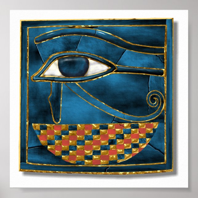Sacred Wedjat Eye of Horus Poster (Front)