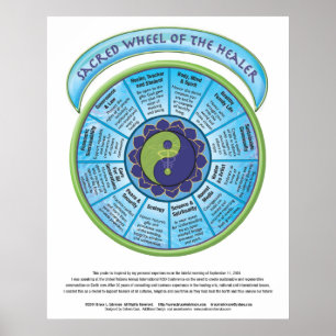 Sacred Wheel of Healer Poster