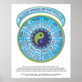 Sacred Wheel of Healer Poster