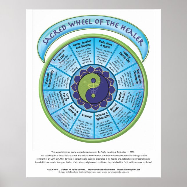 Sacred Wheel of Healer Poster (Front)