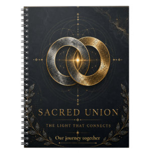 Sacred Wholeness Midnight Edition Wedding Planner Notebook