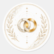 Sacred Wholeness Wedding Envelope Seal Sticker