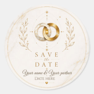 Sacred Wholeness Wedding Save the Date Sticker