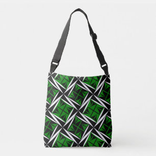 Sacred Winds in Green Crossbody Bag