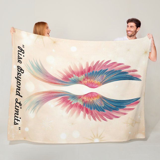 "Sacred Winged Symbol" Fleece Blanket (In Situ)