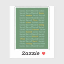 Sacred Words Sticker