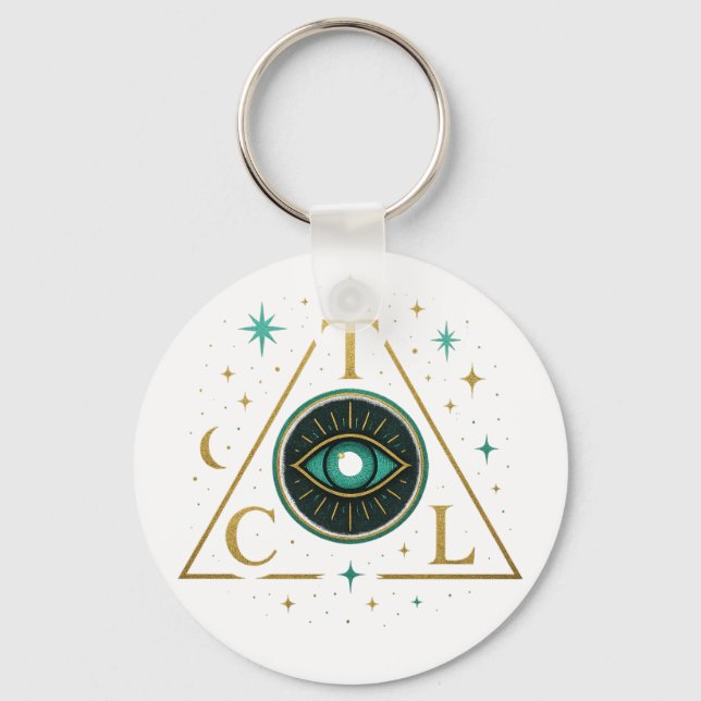SacredSpace: Through The Cosmic Lens Key Ring (Back)