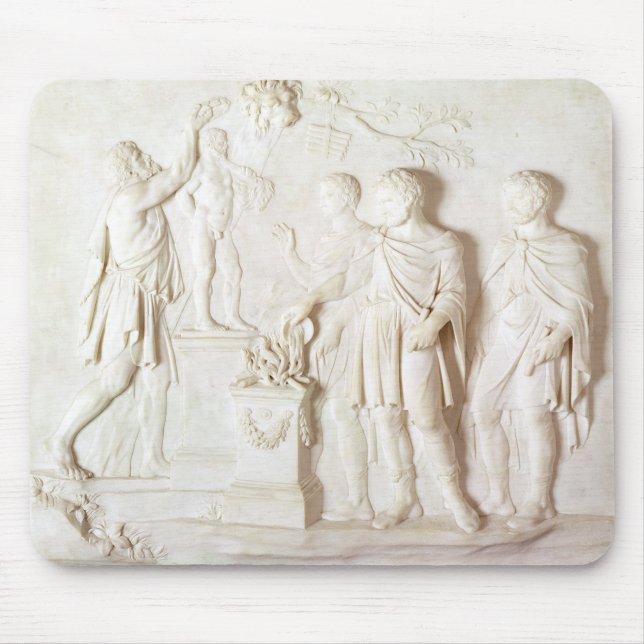 Sacrifice to Hercules, c.1766 (marble) Mouse Mat (Front)