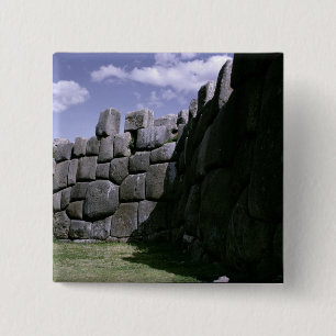 Sacsahuman Incan Fortress 15 Cm Square Badge