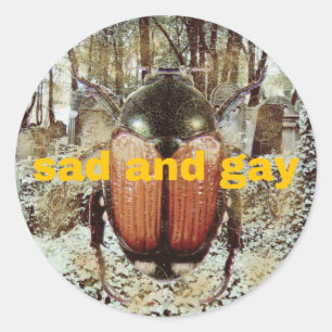 sad and gay: the sticker