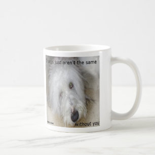 Sad Bearded Collie Coffee Mug