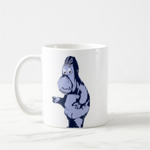 Sad Blue Gorilla Ceramic Coffee Mug