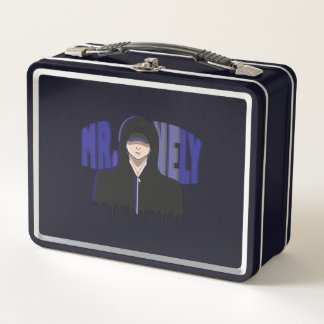 Sad Boy Aesthetic - Mr. Lonely Hoodie Design Metal Lunch Box
