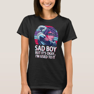 Sad Boy But It's Okay Vaporwave Aesthetic Japanese T-Shirt
