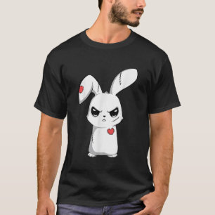 Sad Broken Cute Emo Bunny Creepy Goth Happy Easter T-Shirt