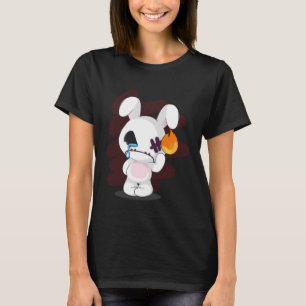 Sad Broken Cute Emo Creepy Bunny Goth Horror T-Shirt