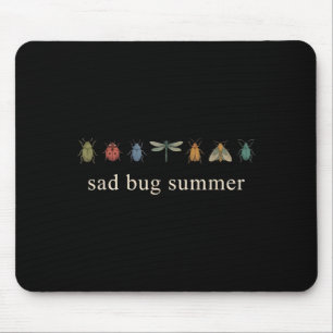 Sad Bug Summer Funny Vintage Insect Mouse Mat