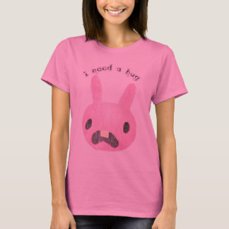 Sad Bunny Needs a Hug Vintage Distressd Tee Shirt