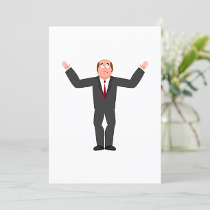 Sad Businessman Depressed Invitation