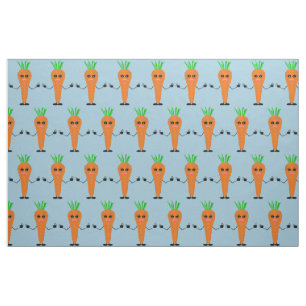 Sad Carrot by Kenneth Yoncich Fabric