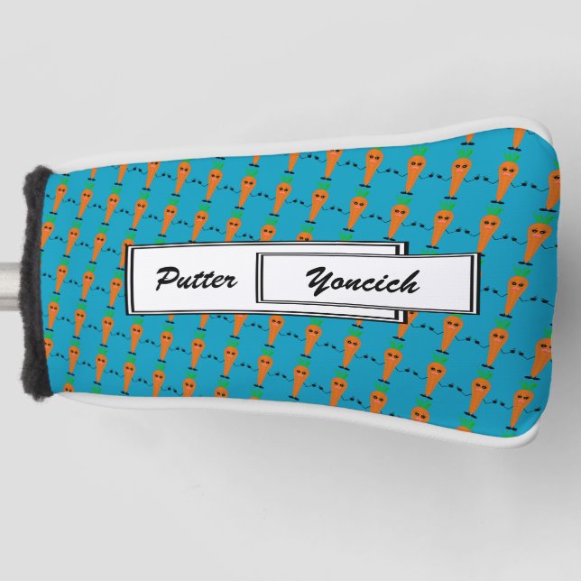 Sad Carrot by Kenneth Yoncich Golf Head Cover (Front)