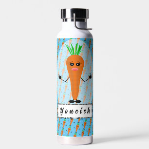 Sad Carrot by Kenneth Yoncich Water Bottle