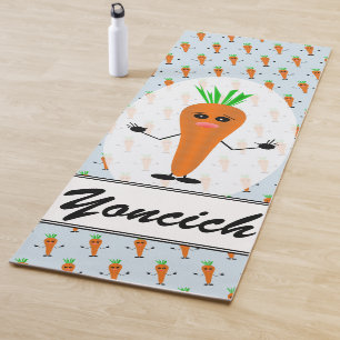 Sad Carrot by Kenneth Yoncich Yoga Mat
