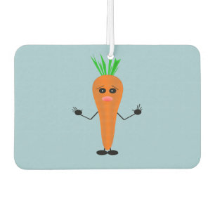 Sad Carrot Car Air Freshener