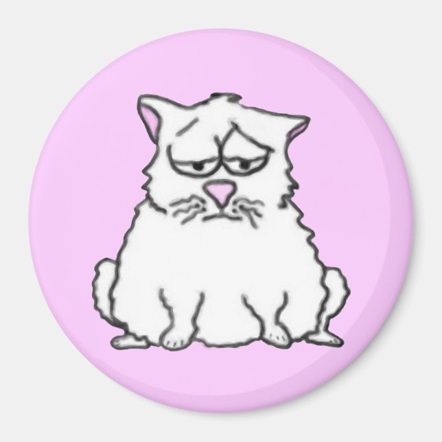 Sad Cat Magnet (Front)