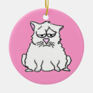 Sad Cat Ornament