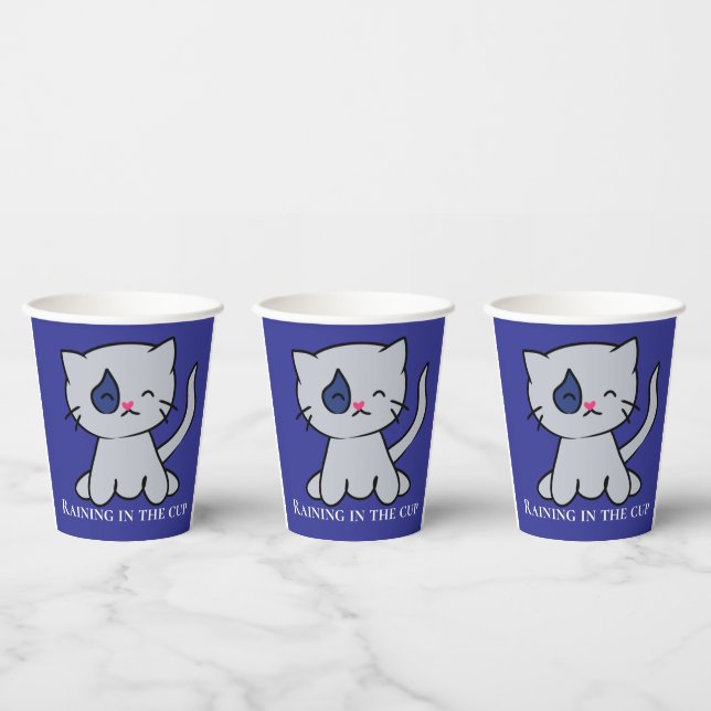 Sad cat paper cups (Multi)