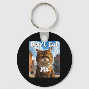Sad Cat Resistance dont Eat Me Advocacy Key Ring