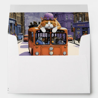 Sad Cat Sentimental Stationery  Envelope