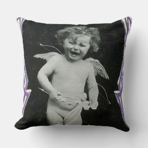 Sad Cherub Angel Print Cushion
