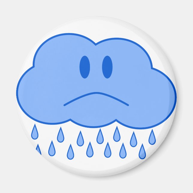 Sad Cloud Magnet (Front)