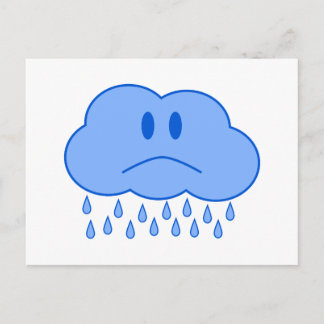 Sad Cloud Postcard