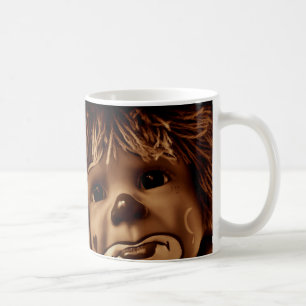 Sad Clown Doll Face Coffee Mug