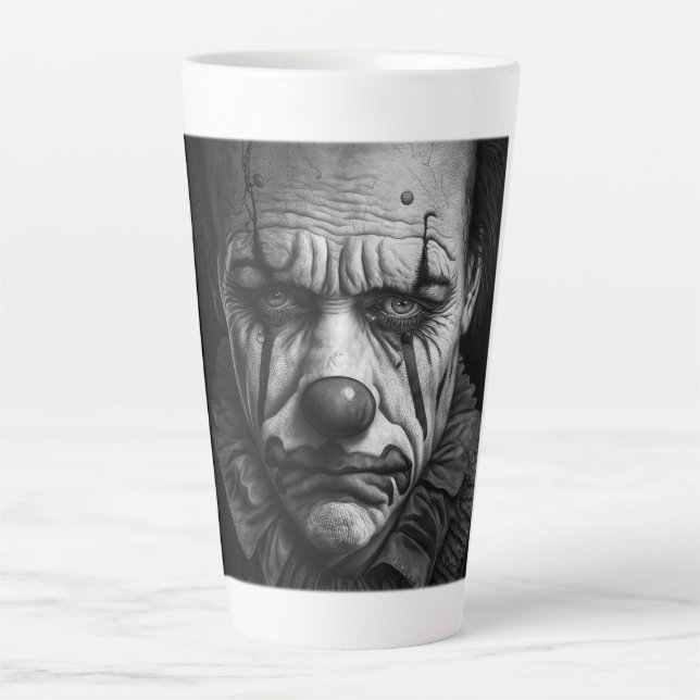 Sad Clown Latte Mug  (Front)