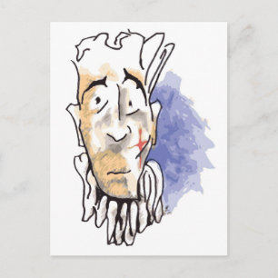 Sad Clown Postcard