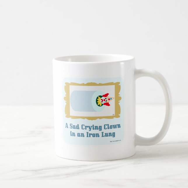 Sad Crying Clown Coffee Mug (Right)
