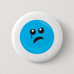 Sad Crying Cute Face 6 Cm Round Badge