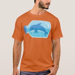 Sad Dolphin Trapped In Plastic Bottle T-Shirt
