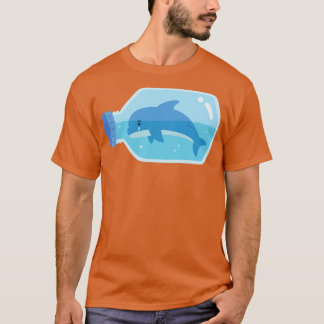Sad Dolphin Trapped In Plastic Bottle T-Shirt