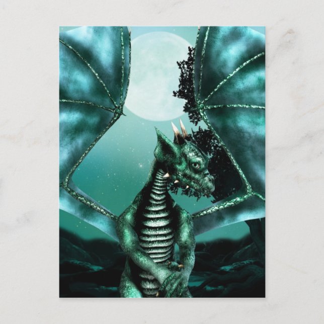 Sad Dragon Postcard (Front)