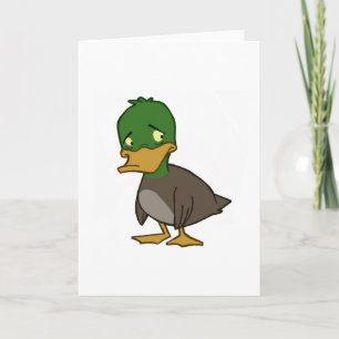 Sad Duck Card (Blank Inside)