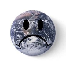 Sad earth badge
