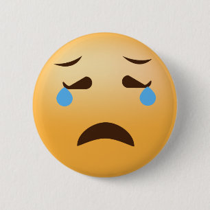 Sad Emoji 6 Cm Round Badge